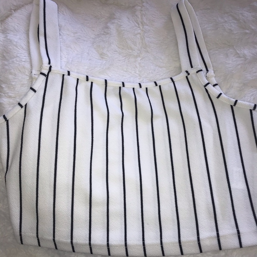 striped crop top